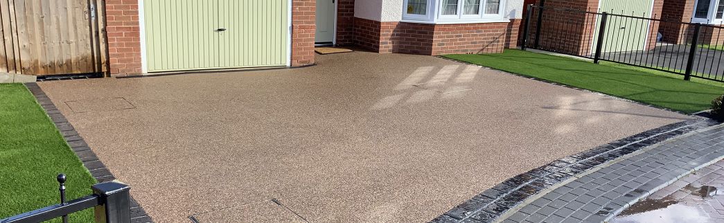 resin driveway area