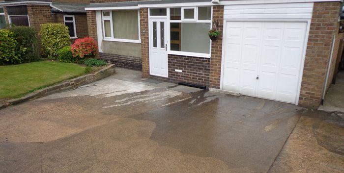Before concrete driveway Hull