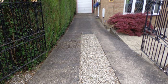 Before concrete driveway in Leeds