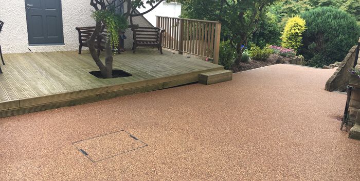 After image of resin patio area Doncaster
