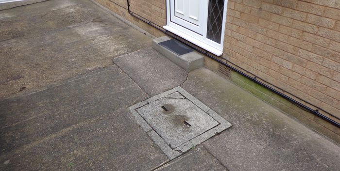 Before image driveway Huddersfield