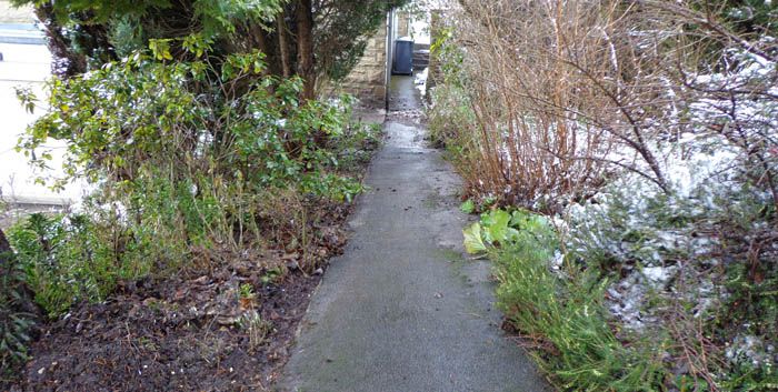 Before image back garden Harrogate