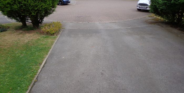 Before image large tarmac driveway Leeds