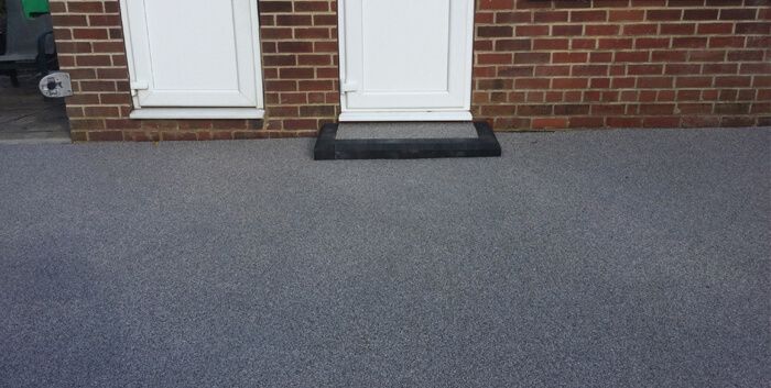 After image of driveway and front step