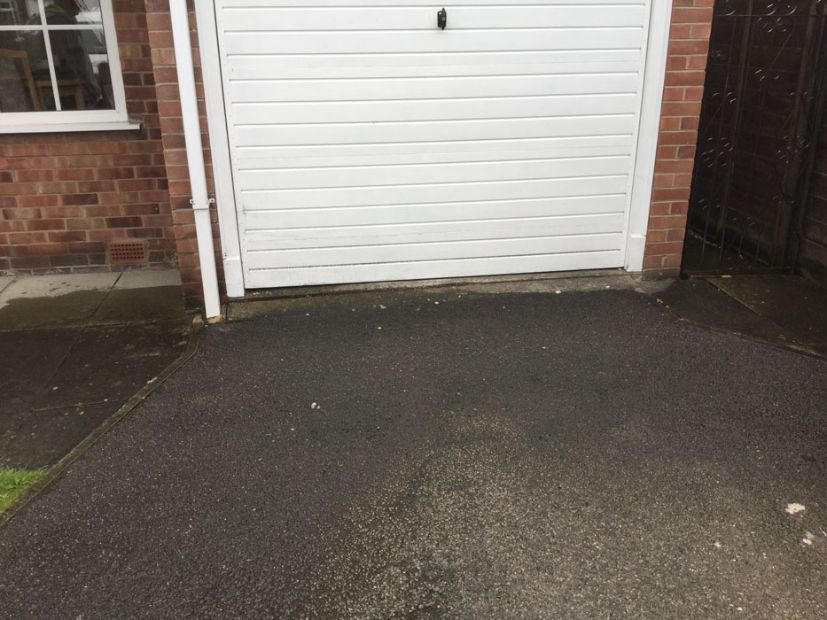 Before image of a concrete driveway in York