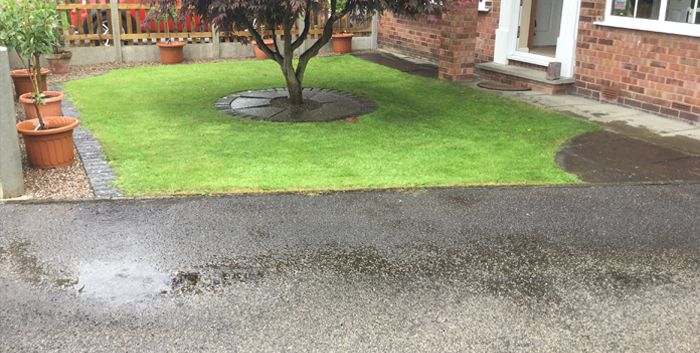 Before concrete driveway in Halifax