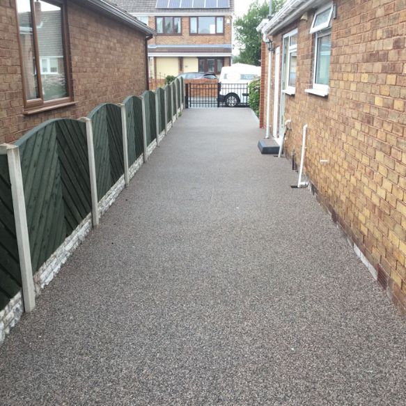 After image of a new Black Cerise driveway in South Elmsall