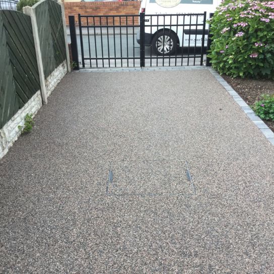 After image of a new Black Cerise driveway in South Elmsall