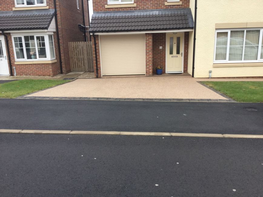 After Image of a new Danish Red Resin Driveway